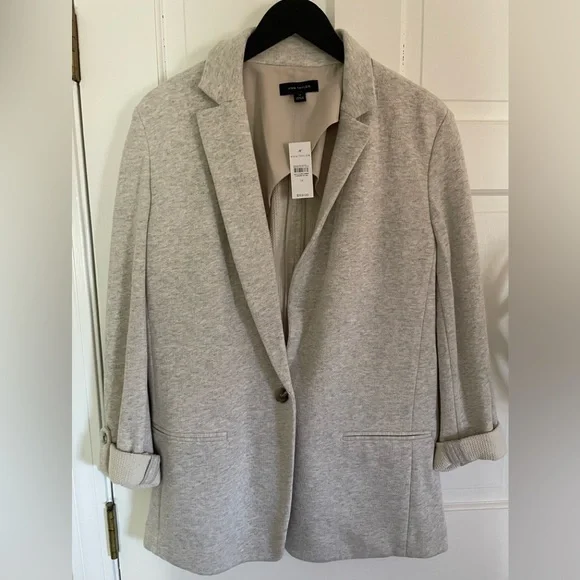 Ann Taylor Jackets Coats Ann Taylor Nwt Gray Sweater Blazer - Main Image